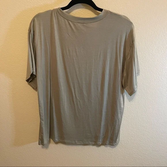 Green & Pink “Mama” Floral Botanical Leaf Graphic Short Sleeve Tee Shirt - Picture 6 of 11